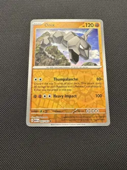 Pokemon TCG Onix 095/165 Sv: Scarlet & Violet 151 Reverse Holofoil Near Mint - Image 2