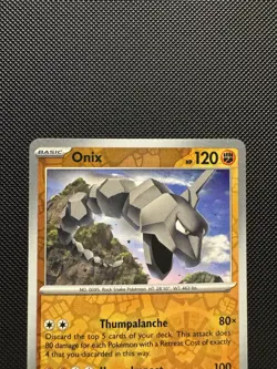 Pokemon TCG Onix 095/165 Sv: Scarlet & Violet 151 Reverse Holofoil Near Mint - Image 3