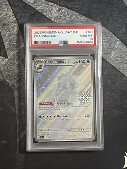 2025 Pokemon - CRABOMINABLE 149/142 Snowflake Stamp PSA 10 - Image 1