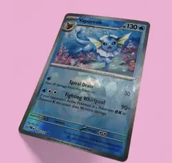 Vaporeon 022/131 Poke Ball Pokemon TCG SV: Prismatic Evolutions NM - Image 2