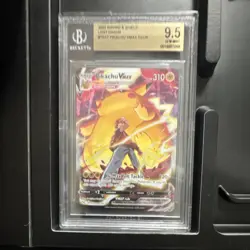 Pokemon Pikachu VMAX Holo TG17/TG30 Lost Origin Beckett Graded - Image 1