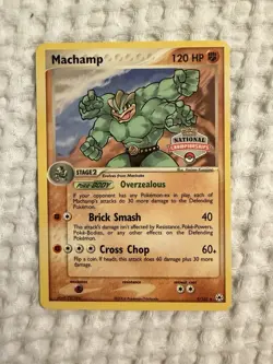 2005 Pokemon National Championships Promo Machamp EX Hidden Legends 9/101 NM - Image 1