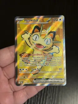 Meowth ex 107/088 Me03: Perfect Order Holo Pokemon TCG - Image 1