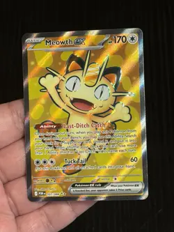 Meowth ex 107/088 Me03: Perfect Order Holo Pokemon TCG - Image 2
