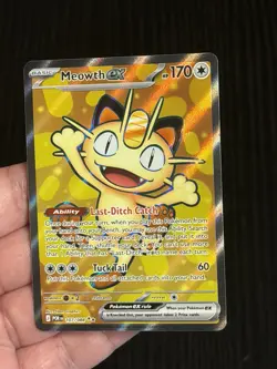 Meowth ex 107/088 Me03: Perfect Order Holo Pokemon TCG - Image 3