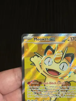 Meowth ex 107/088 Me03: Perfect Order Holo Pokemon TCG - Image 4