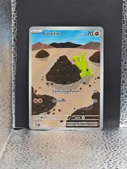Pokemon TCG - Larvitar 203/197 SV03: Obsidian Flames Illustration Rare - Image 1