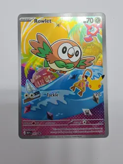 Rowlet 043 MEP Black Star Promo First Partner Illustration Collection Pokemon - Image 1