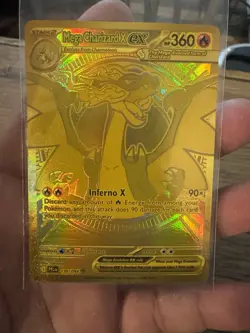 Mega Charizard X ex Gold Hyper Rare 130/094 Pokemon Phantasmal Flames English NM - Image 2