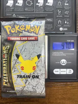 Heavy 9.70g Pokemon Sealed Celebrations 25th Anniversary Booster Pack - Image 1