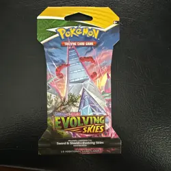 Pokemon Evolving Skies -Authentic Sleeved Booster Pack Brand New Factory Sealed - Image 1