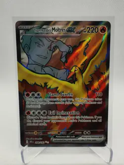 Team Rocket's Moltres ex - 208/182 - Ultra Rare Destined Rivals Pokemon TCG - Image 1