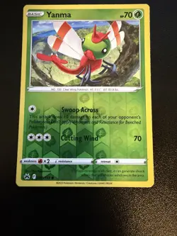 Pokemon - Crown Zenith - Yanma - 008/159 - Reverse Holo - NM/M - NEW - Image 1