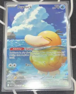 Pokemon TCG Stellar Crown Psyduck 226/217 Illustration Rare Full Art Holo - Image 1