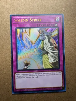 Solemn Strike DUDE-EN055 Duel Devastator 1st Edition LP Yugioh - Image 1