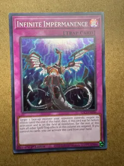 Infinite Impermanence SDCS-EN036 1st Edition LP Yugioh - Image 1