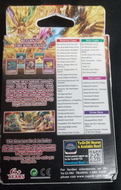 1st Edition - Yu-Gi-Oh! Fire Kings - Structure Deck (Sealed; imperfect) - Eng - Image 2