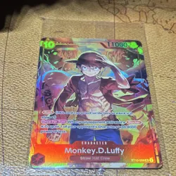 Monkey D. Luffy ST10-006 Alt Art SR Promo Sealed Pack Fresh PSA Ready! - Image 3