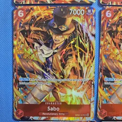 One Piece Card Game Ace & Sabo Illustration Box 9 Card Promo Lot OP05 ST15 - Image 2