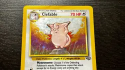 POKEMON TCG - ENGLISH JUNGLE SET CLEFABLE 1/64 HOLO RARE CARD LP MP - Image 3