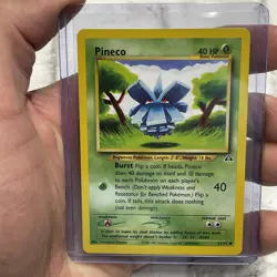 Pineco 61/75 Neo Discovery Unlimited 2001 Vintage WotC Pokemon Card NM/MT TCG - Image 1