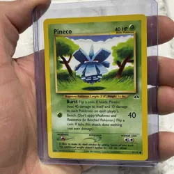 Pineco 61/75 Neo Discovery Unlimited 2001 Vintage WotC Pokemon Card NM/MT TCG - Image 2