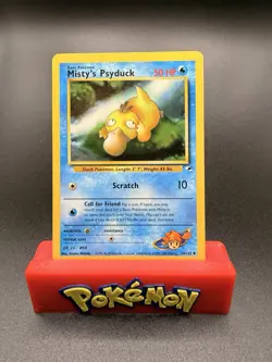 Pokemon Card - Gym Heroes 54/132 - MISTY'S PSYDUCK (uncommon) - NM - Image 1