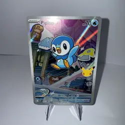 Piplup MEP 042 - First Partner Illustration 30th Anniversary Pokemon Promo Card - Image 1
