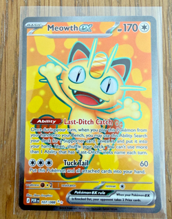 Pokemon TCG Meowth Ex 107/088 Perfect Order Ultra Rare NM Card - Image 1