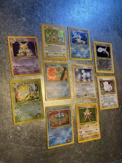 Vintage 1999-200 Pokemon Holo Card Lot Of 10 Set Used Good Condition - Image 1