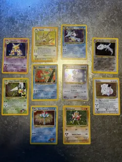 Vintage 1999-200 Pokemon Holo Card Lot Of 10 Set Used Good Condition - Image 2