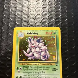 Nidoking Pokemon Card TCG Base Set 2 11/102 Holo Rare WOTC 1999 LP - Image 2