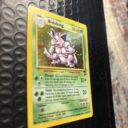 Nidoking Pokemon Card TCG Base Set 2 11/102 Holo Rare WOTC 1999 LP - Image 3