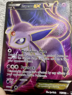 Espeon EX Full Art Holo Ultra Rare Pokemon TCG Card 117/122 - Image 2