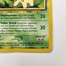 Bayleef 28/111 Neo Genesis Uncommon Pokemon Card - Image 5