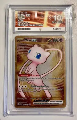 ✨ ACE 10 Mew EX #205 – 151 Ultra Premium Collection – Metal Card (2023) ✨ - Image 1