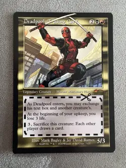 Deadpool, Trading Card 7127 (Near Mint) MTG Secret Lair IFYW Chase - Image 1
