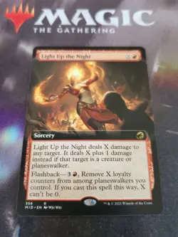 Mtg. 2x Light Up the Night. Extended Art. Innistrad: Midnight Hunt. Nm - Image 1