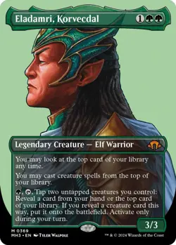 Eladamri, Korvecdal (Borderless) [MH3 - 369] - NM [Normal] TCG MTG - Image 1