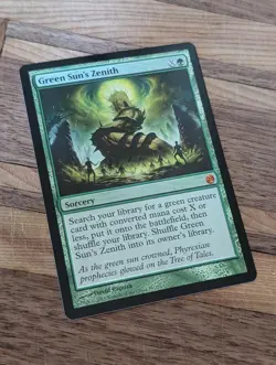 MTG Magic the Gathering Green Sun's Zenith #19 Ungraded English Foil - Image 1