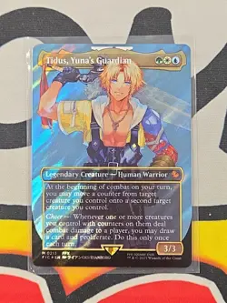 Tidus, Yuna's Guardian (Borderless) (Surge Foil) Commander: Final Fantasy Foil - Image 1