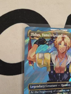 Tidus, Yuna's Guardian (Borderless) (Surge Foil) Commander: Final Fantasy Foil - Image 2