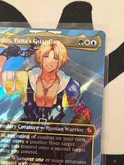 Tidus, Yuna's Guardian (Borderless) (Surge Foil) Commander: Final Fantasy Foil - Image 5