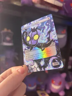 Chandelure Pokemon as Malevolent Chandelier MTG Alter Foil ACEO by ghostiite.ink - Image 3