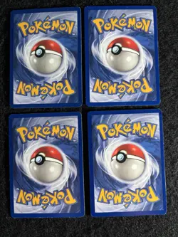 4x Slowpoke 55/62 Fossil Set Pokemon Cards Lot 1999 WOTC Vintage Common LP - Image 2