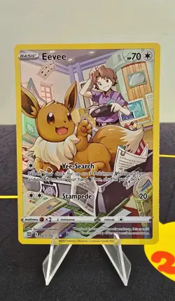 Pokemon Eevee TG11/TG30 Swsh09: Brilliant Stars Trainer Gallery Full Art Holo NM - Image 1