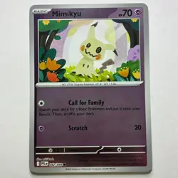 Mimikyu 042/094 Common Phantasmal Flames Pokemon Reverse Holo Near Mint - Image 1