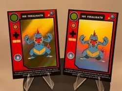2025 POKEMON POKEDEX Kanto Peru Edition Silver & Gold Holo - Feraligatr #160 - Image 1