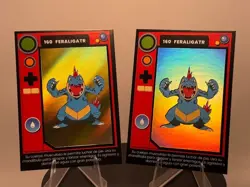 2025 POKEMON POKEDEX Kanto Peru Edition Silver & Gold Holo - Feraligatr #160 - Image 2