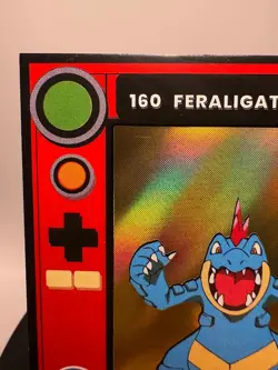 2025 POKEMON POKEDEX Kanto Peru Edition Silver & Gold Holo - Feraligatr #160 - Image 4